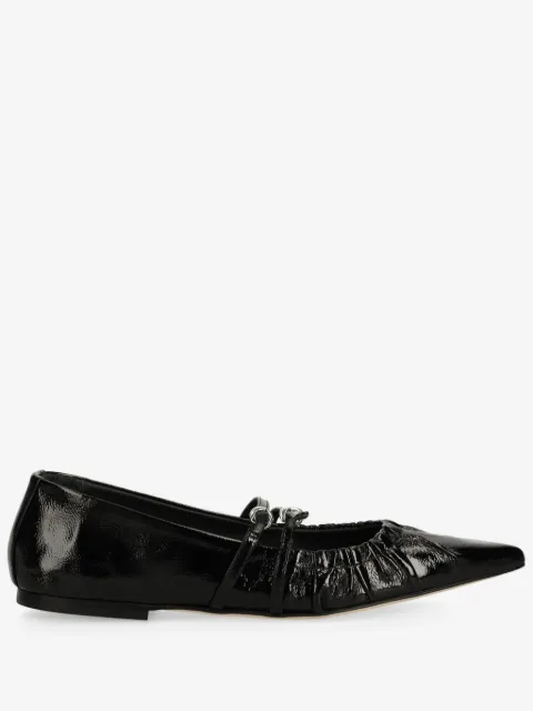 MSGM ruched ballet flats