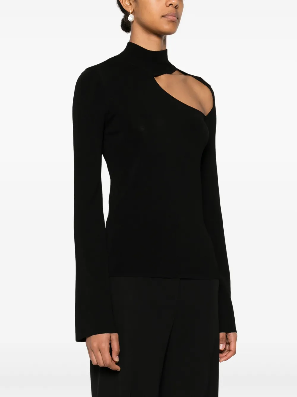 Patrizia Pepe Top met cut-out Zwart