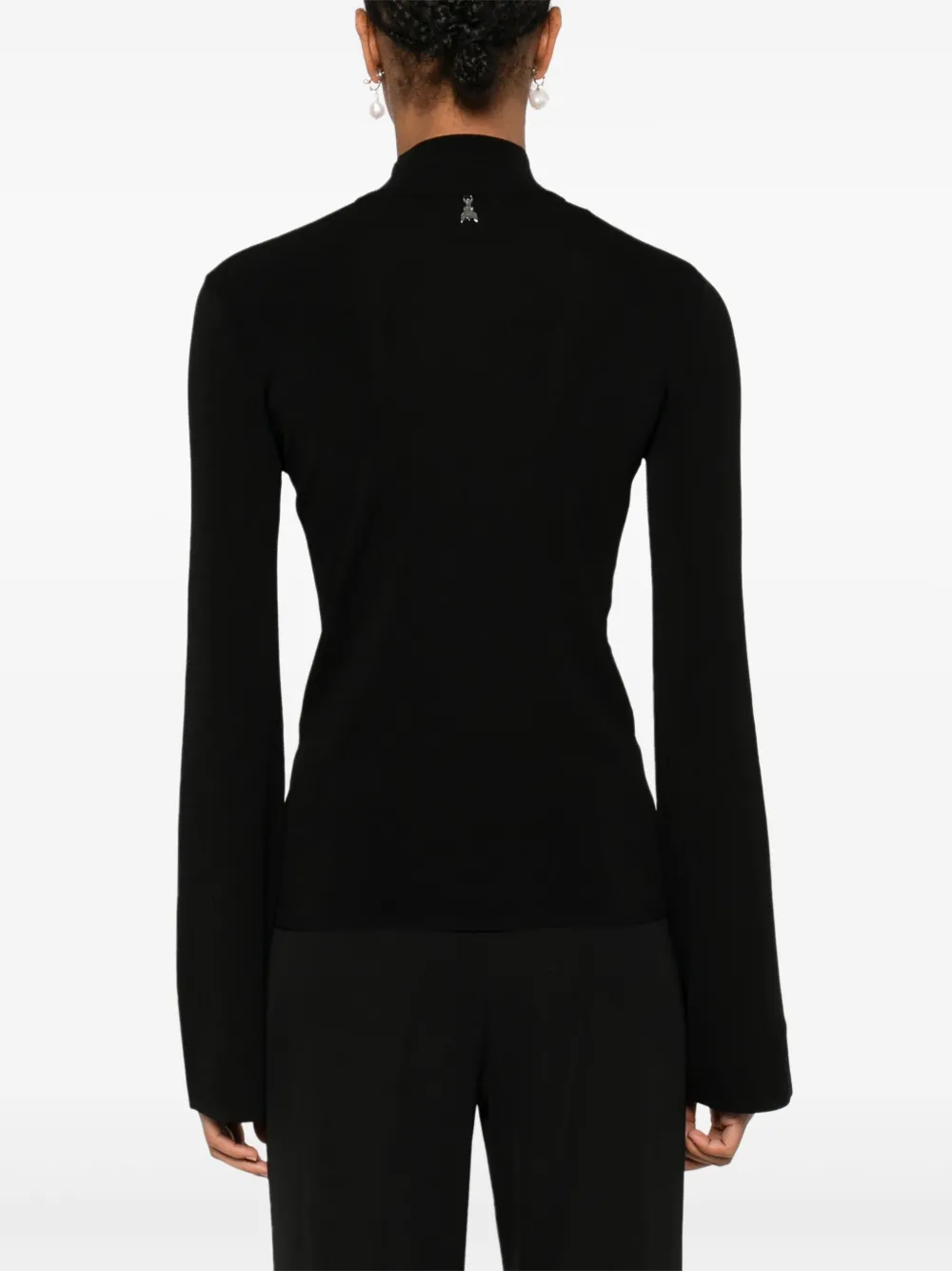 Patrizia Pepe Top met cut-out Zwart
