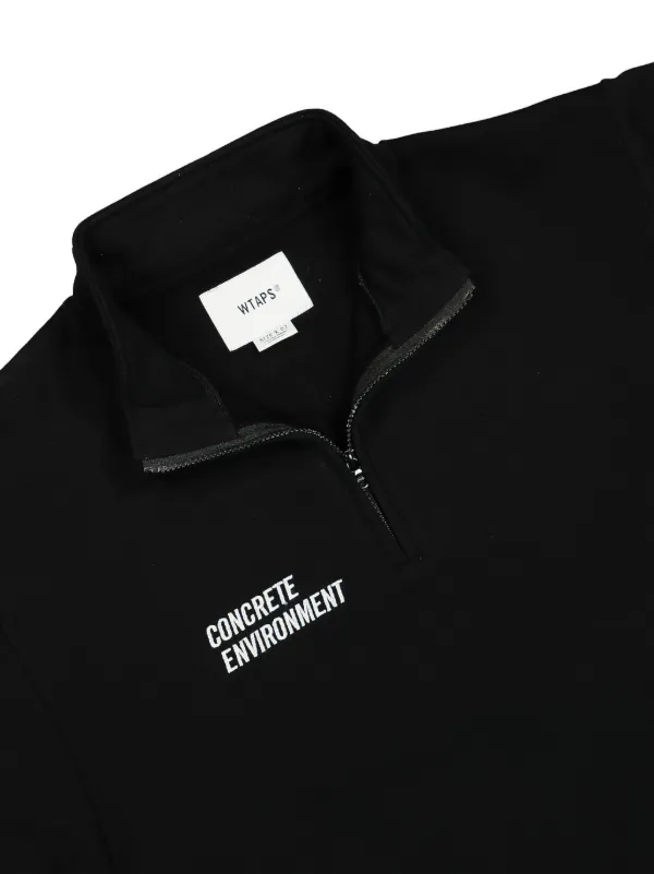 WTAPS Depst Cotton Sweatshirt | Black | FARFETCH