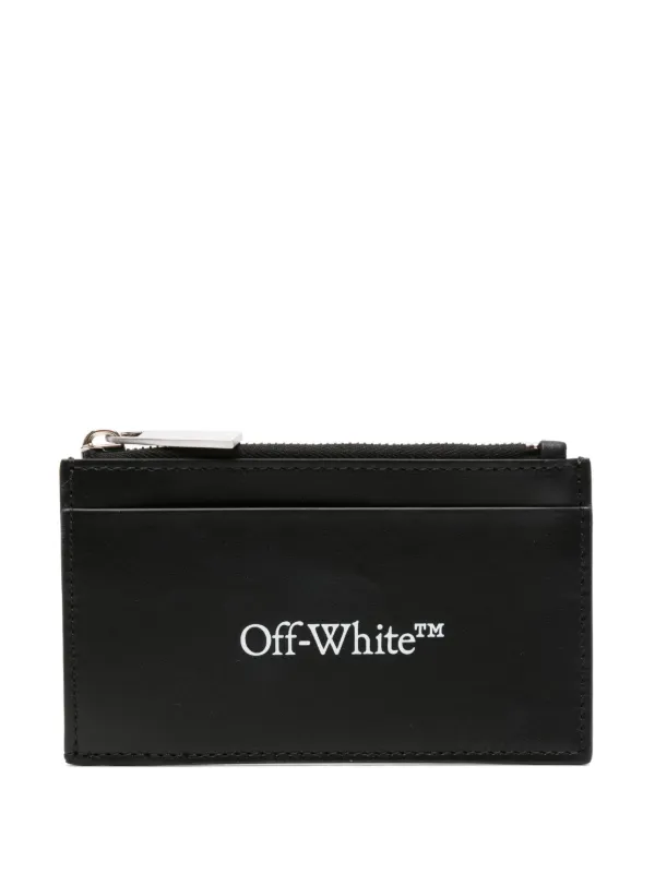 OFF-WHITE Nylon Logo Small Wallet Black（Off-White logo