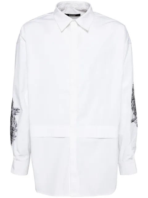 SONGZIO chemise à manches brodées