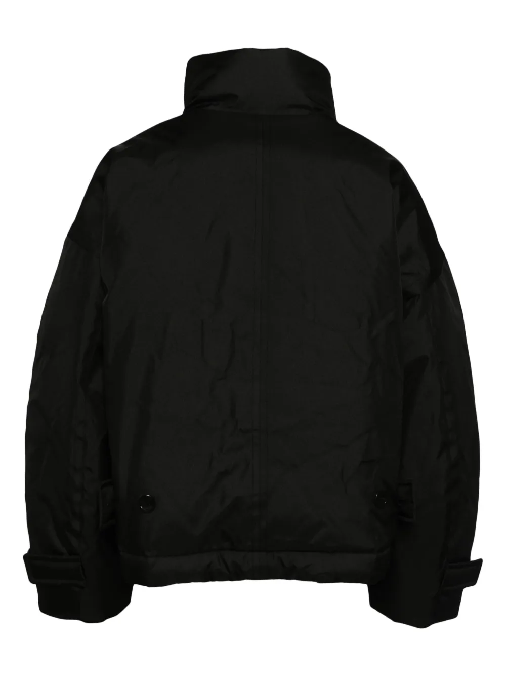 SONGZIO Cocoon Dolman jack met hoge hals - Zwart