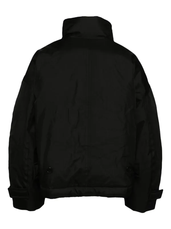 SONGZIO Cocoon Dolman high-neck Jacket Black FARFETCH AE