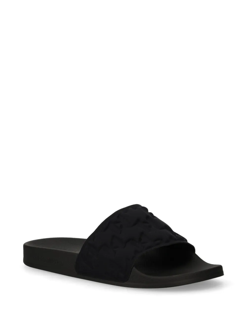 Karl Lagerfeld embossed-pattern flip-flops - Zwart