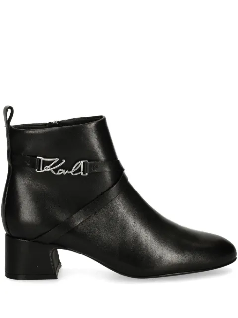 Karl Lagerfeld 50mm logo ankle boots KL3035400S - 0