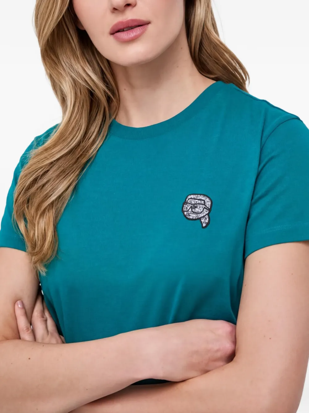 Karl Lagerfeld Ikonik Karl T-shirt Blauw