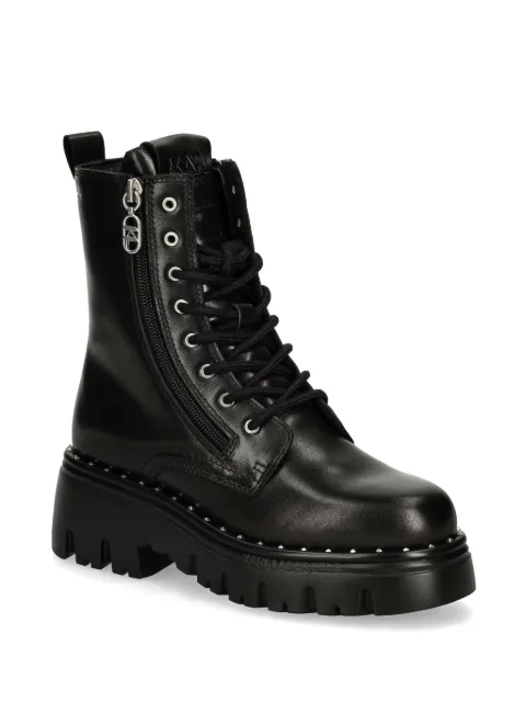 Karl Lagerfeld leather combat boots KL45364000 - 1
