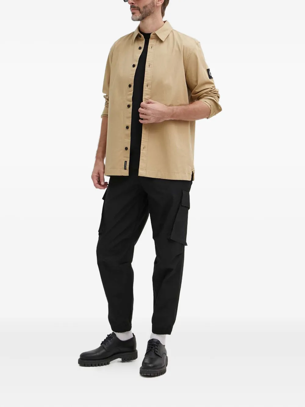 Karl Lagerfeld T-shirt met borduurwerk - Zwart