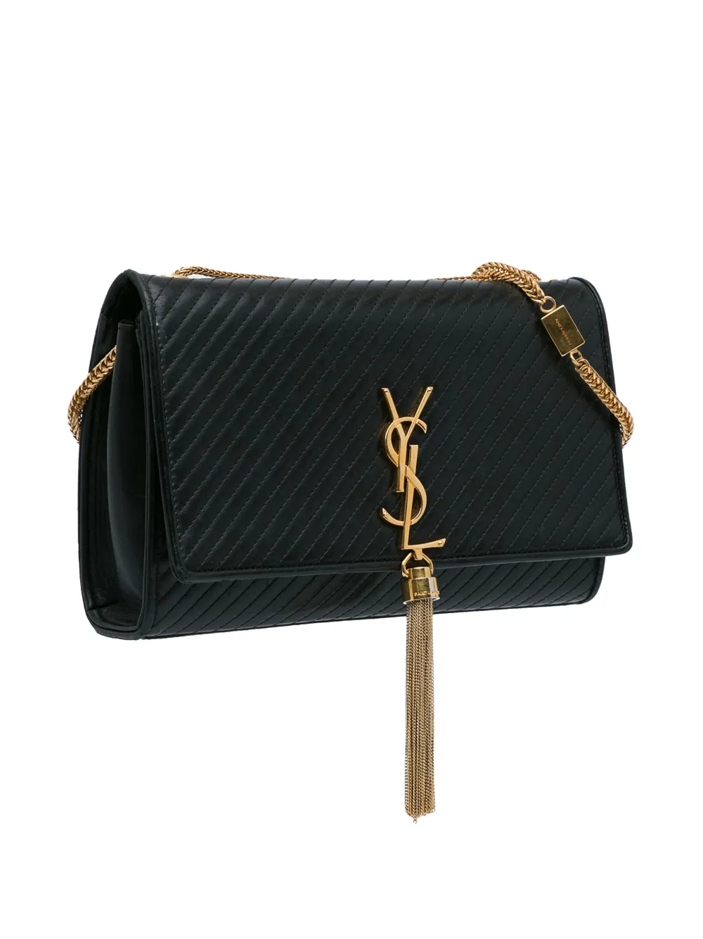 Ysl black bag with tassel sale