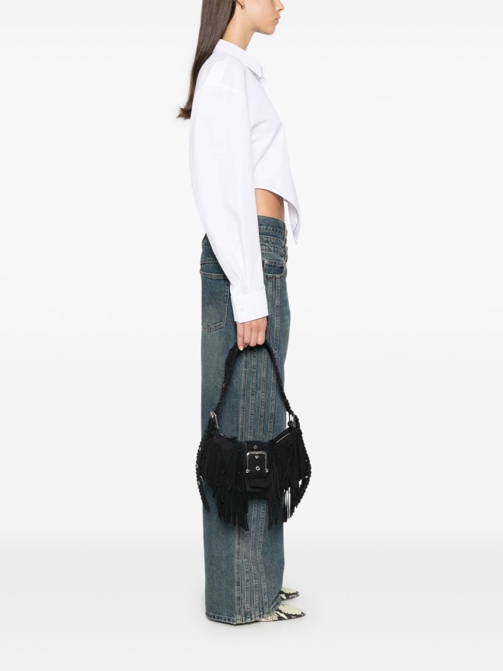 Shop Osoi Brocle Shoulder Bag In Black