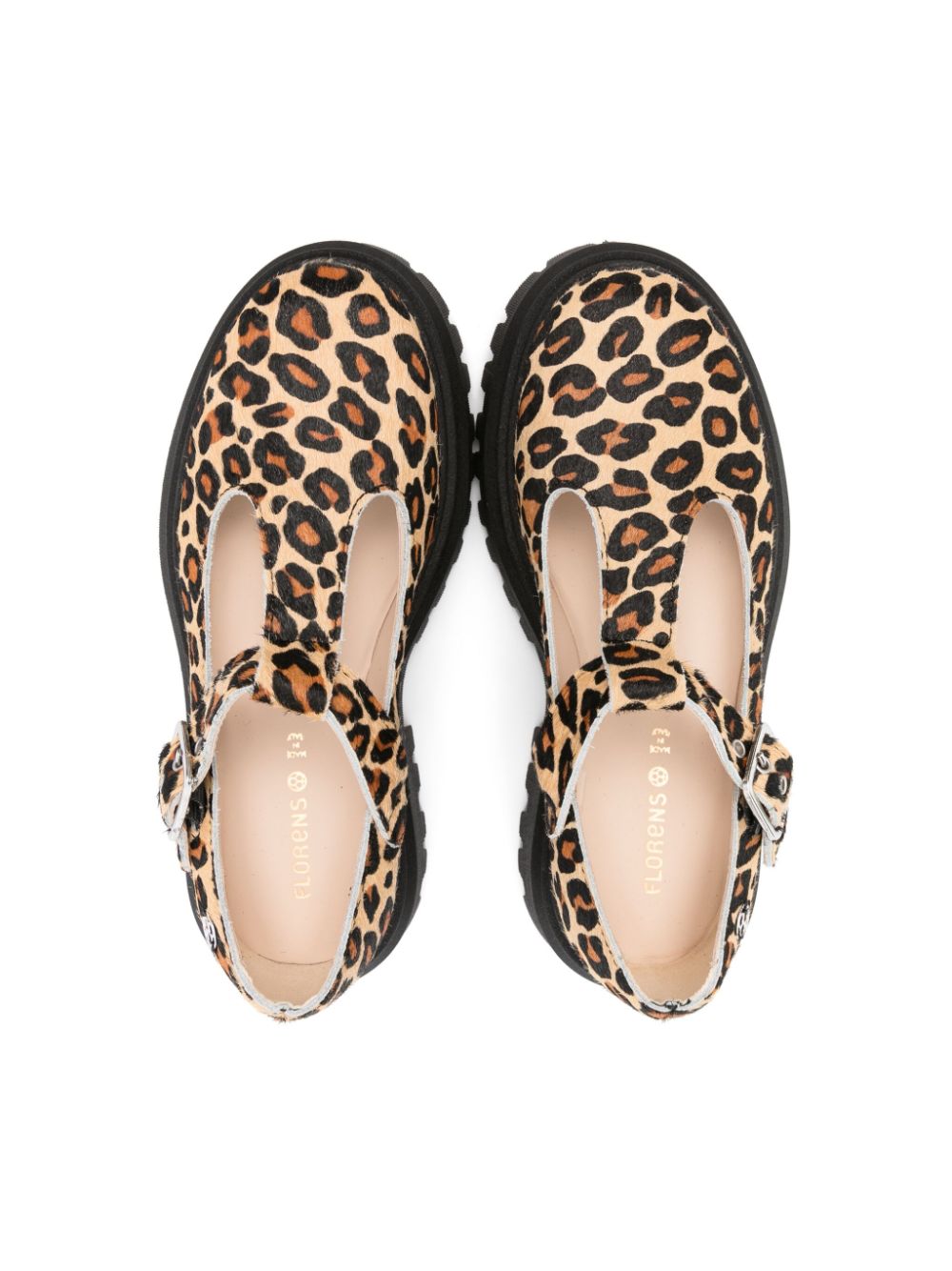 Florens leopard-print sandals Brown