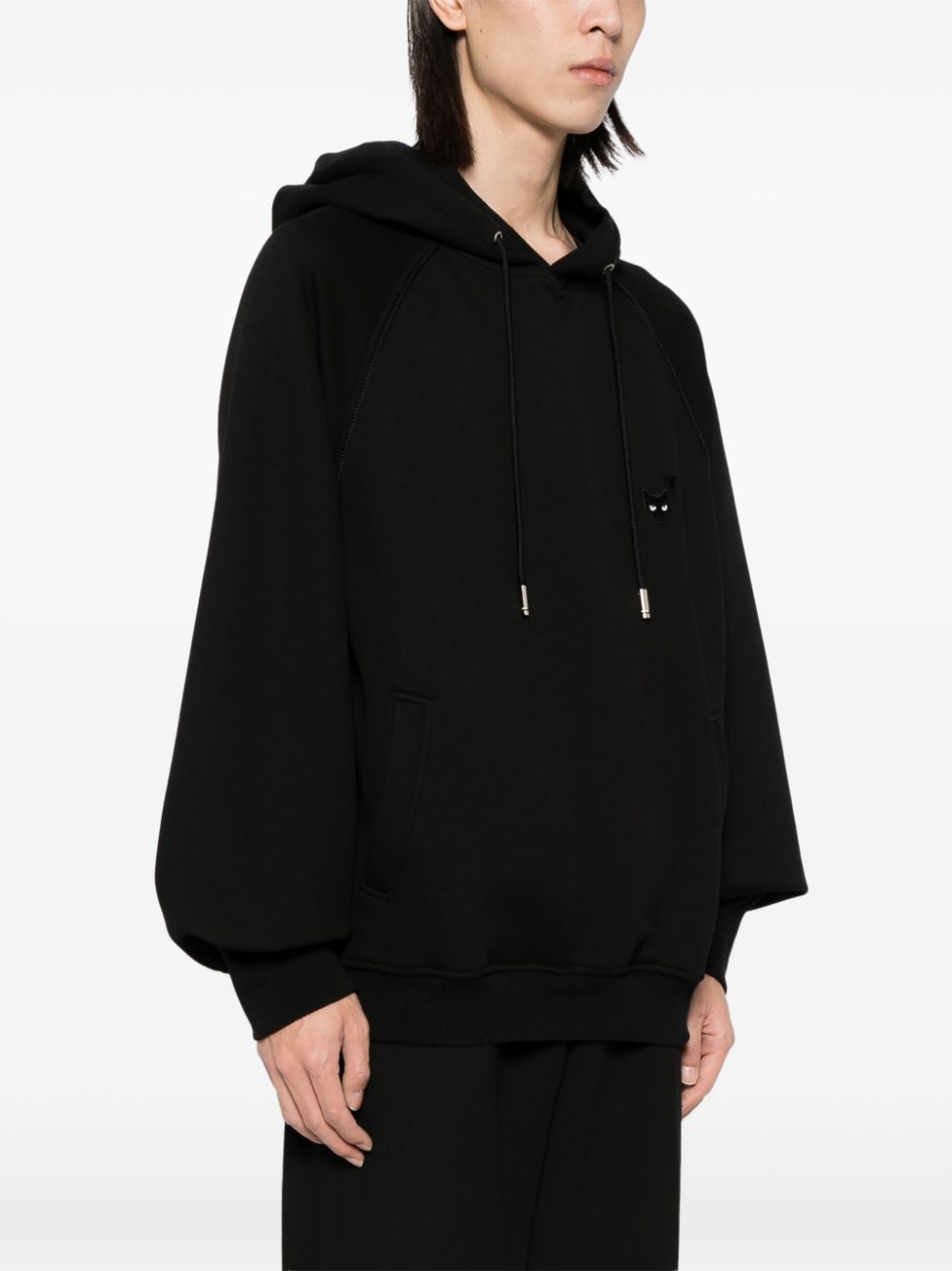 ZZERO BY SONGZIO LOVE PANTHER HAND ROPE HOODIE 