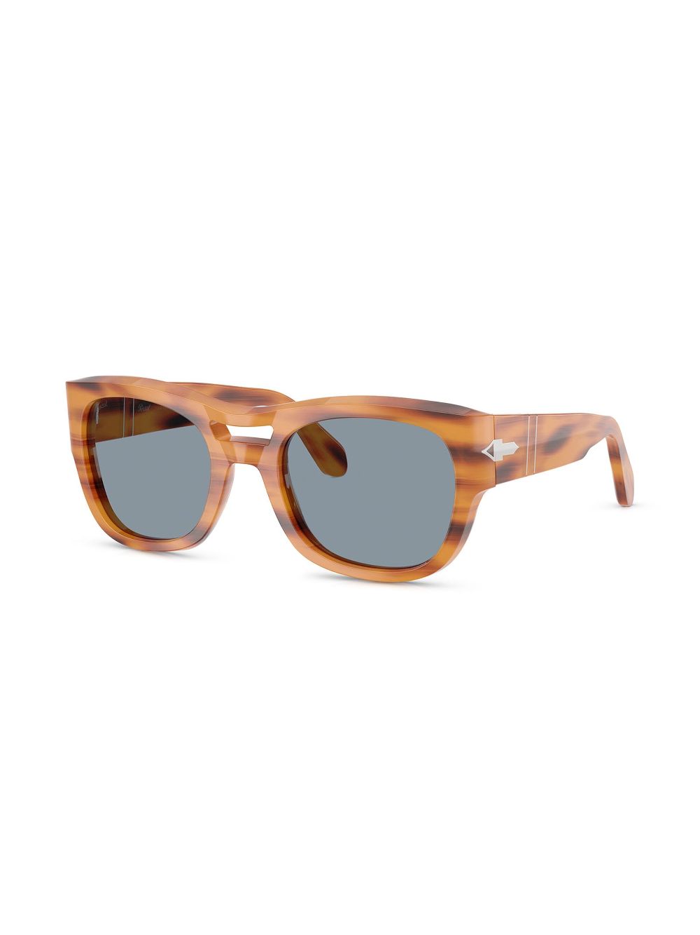 Persol Zonnebril met dubbele neusbrug - Bruin