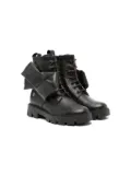 Florens leather combat boots - Black