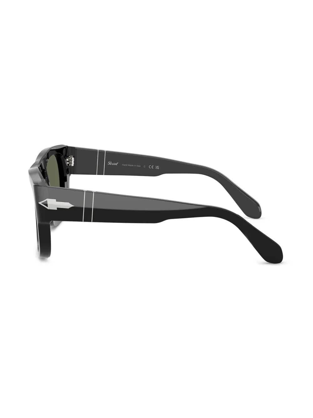 Persol Zonnebril met vierkant montuur Zwart