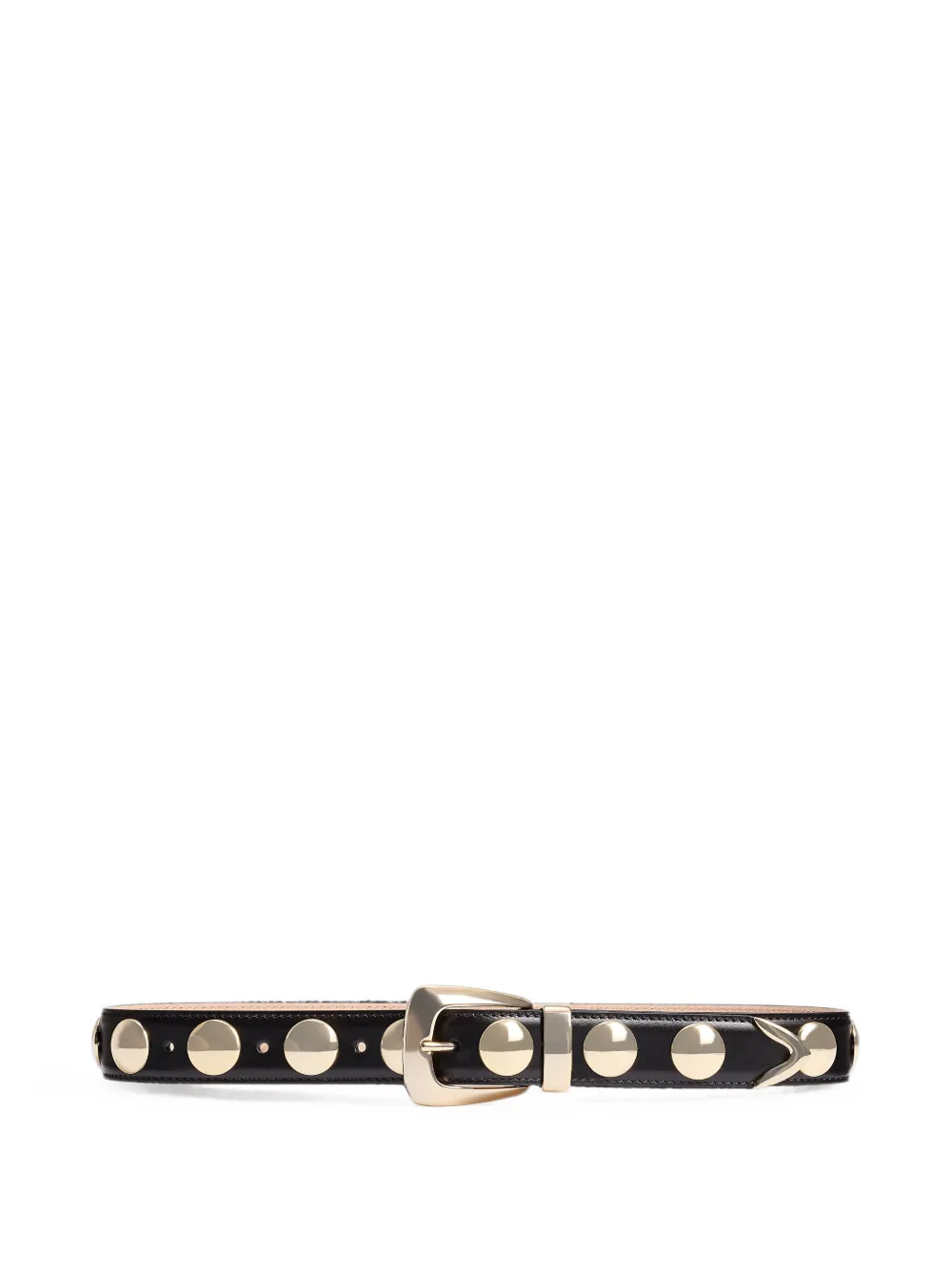 KHAITE Cintura con borchie - Nero