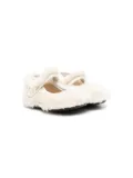 Florens fur ballet flats - White