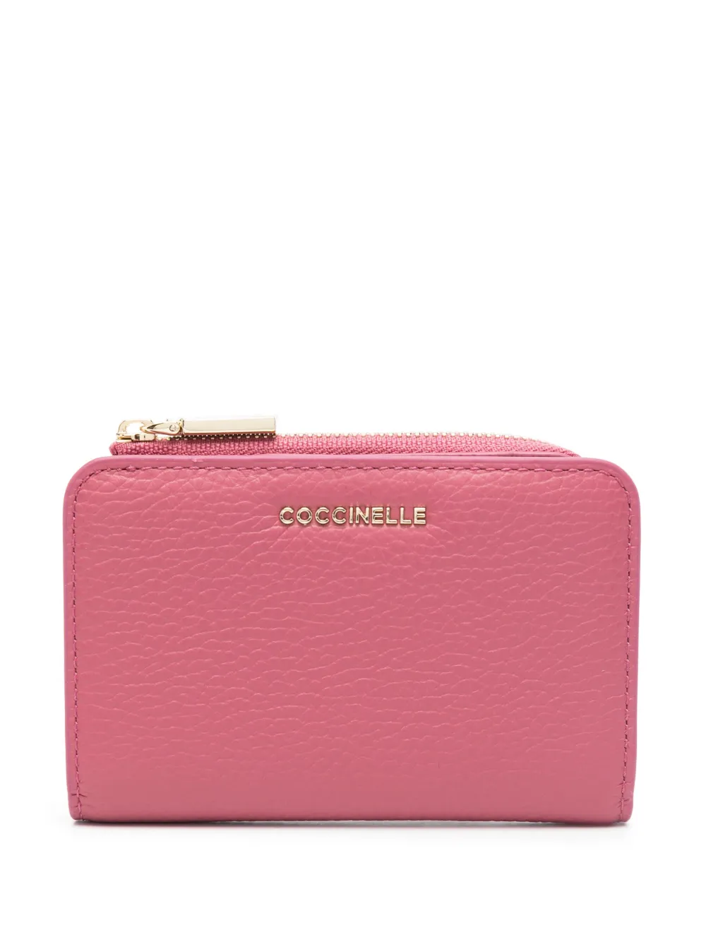 Coccinelle Metallic Soft portemonnee Roze