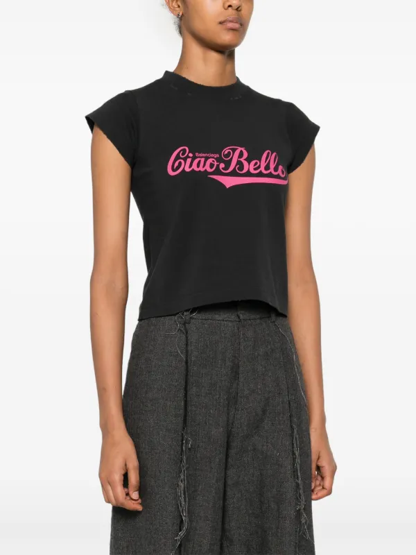 Balenciaga Ciao Bello Tシャツ | ブラック | FARFETCH JP Balenciaga Ciao Bello Tシャツ | ブラック | FARFETCH JP