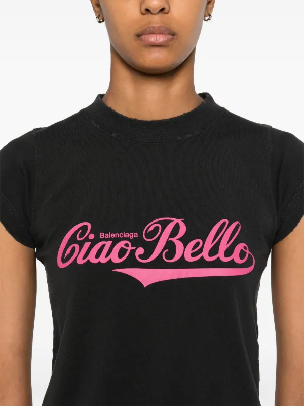Balenciaga Ciao Bello Tシャツ | ブラック | FARFETCH JP Balenciaga Ciao Bello Tシャツ | ブラック | FARFETCH JP