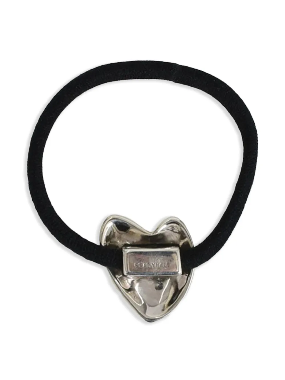 Readymade heart-shaped hair tie - Zwart