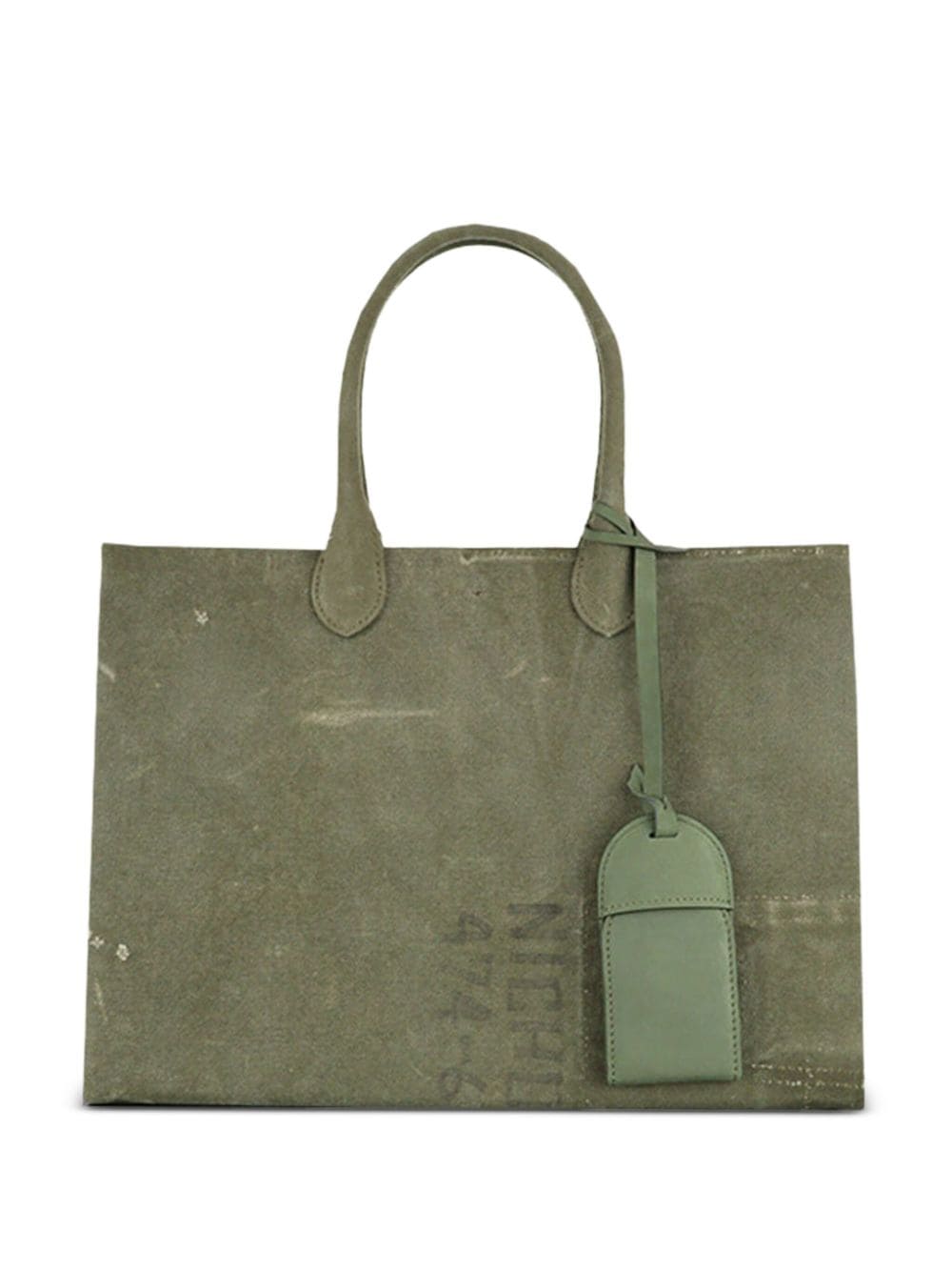 Shop Readymade Cotton Tote Bag In Green