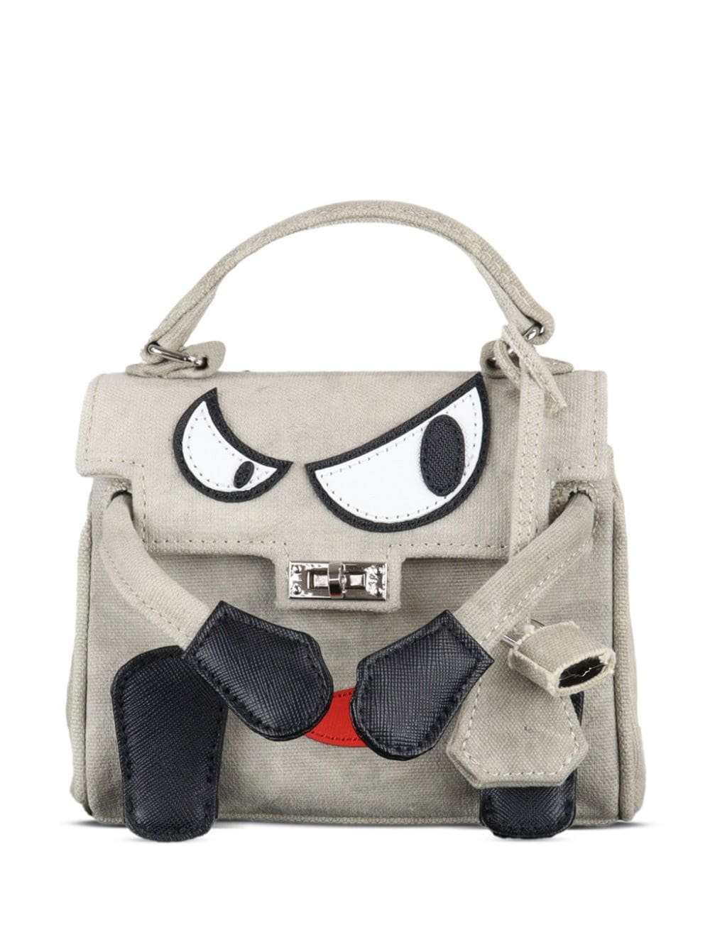 Shop Readymade Monster Tote Bag In White