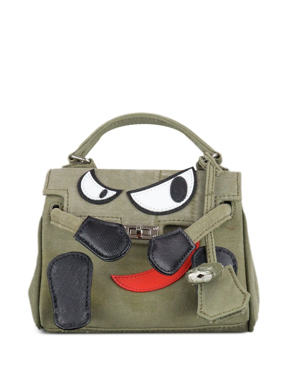 Shop Readymade Monster Tote Bag In Green