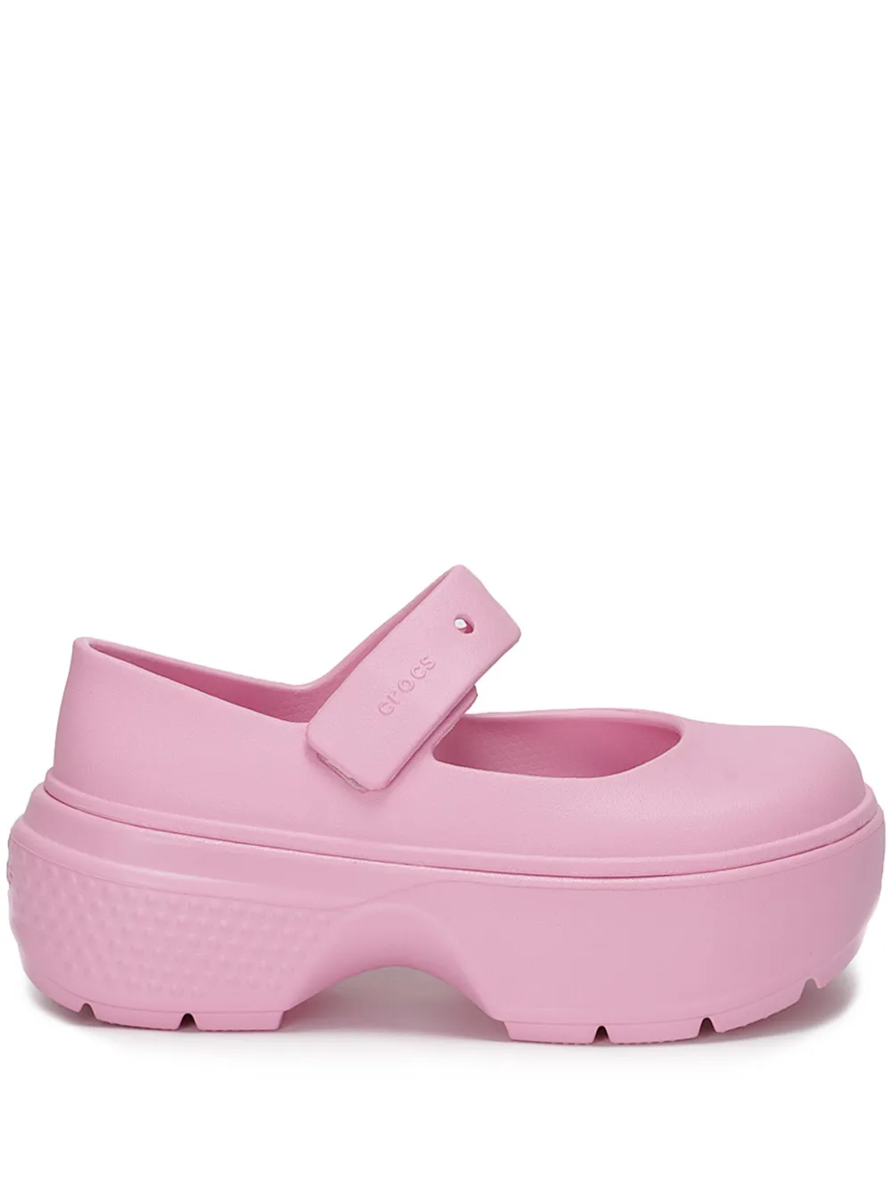 Crocs Stomp Mary Jane Clogs In Pink