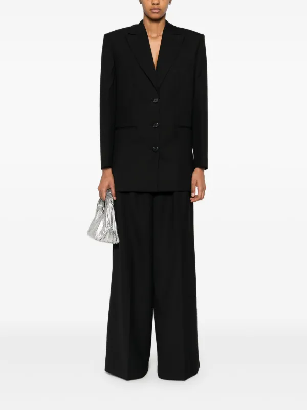 ANINE BING single-breasted Blazer | Black | FARFETCH