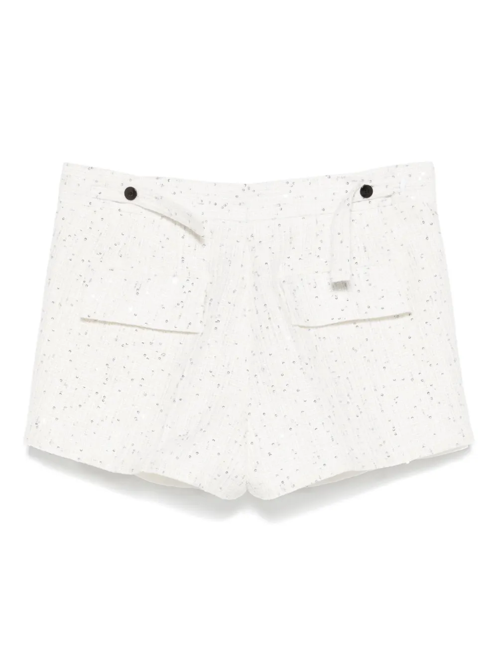 SAPIO Shorts met pailletten - Wit