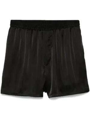 Black Comme Des Garçons ギャバジン パッチワーク ショートパンツ