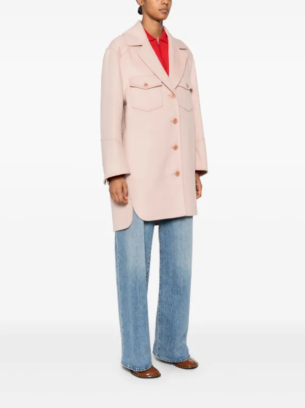 Ermanno Scervino Wool Coat | Pink | FARFETCH