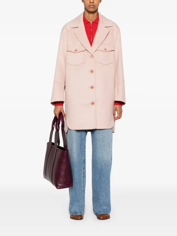 Ermanno Scervino Wool Coat | Pink | FARFETCH BN