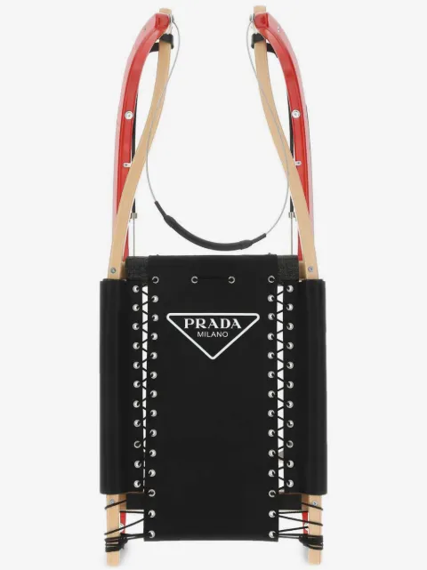 Prada logo-print toboggan 