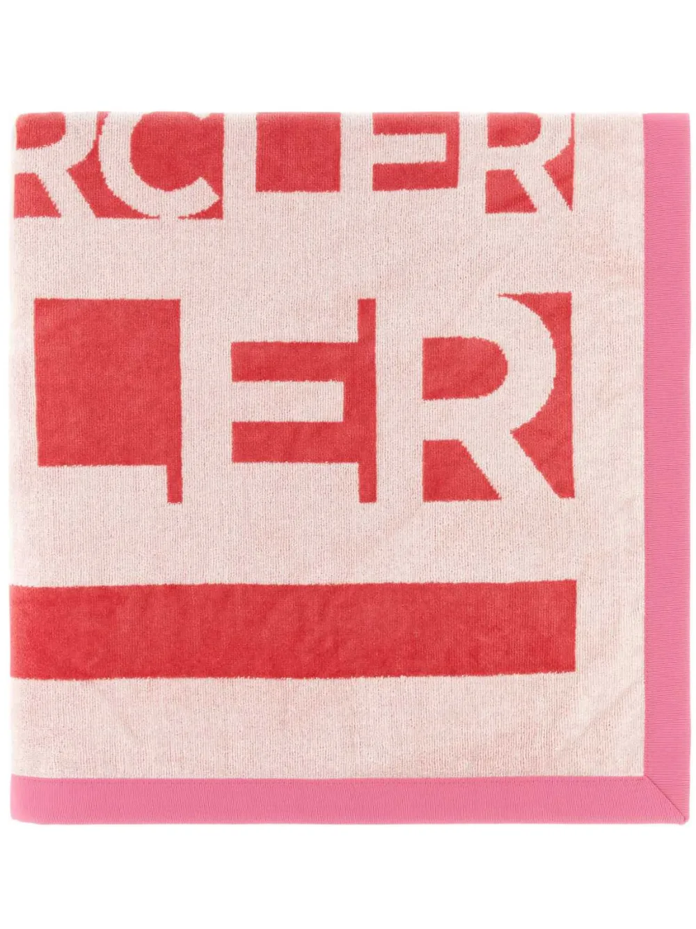 Moncler logo-print towel | Red | Image 1