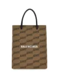 Balenciaga BB Monogram-print tote bag - Brown