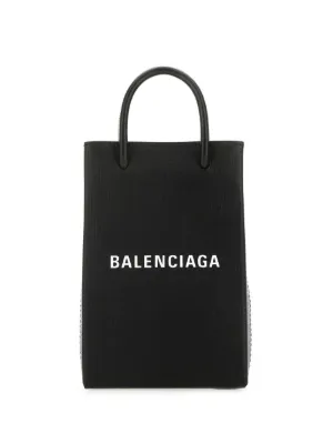 スマホケース・テックアクセサリーその他 BALENCIAGA PHONE CASE (7577730AI2N 1160) Balenciaga Logo Printed Phone Holder | italist