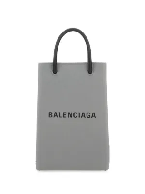 スマホケース・テックアクセサリーその他 BALENCIAGA PHONE CASE (693805210DA 2762) ◇国内発送◇【BALENCIAGA】スマホショルダー カードケース付き