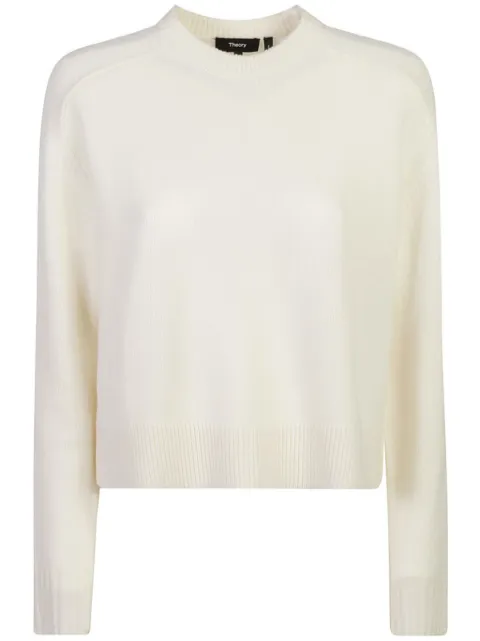Theory Suéter cropped de cashmere