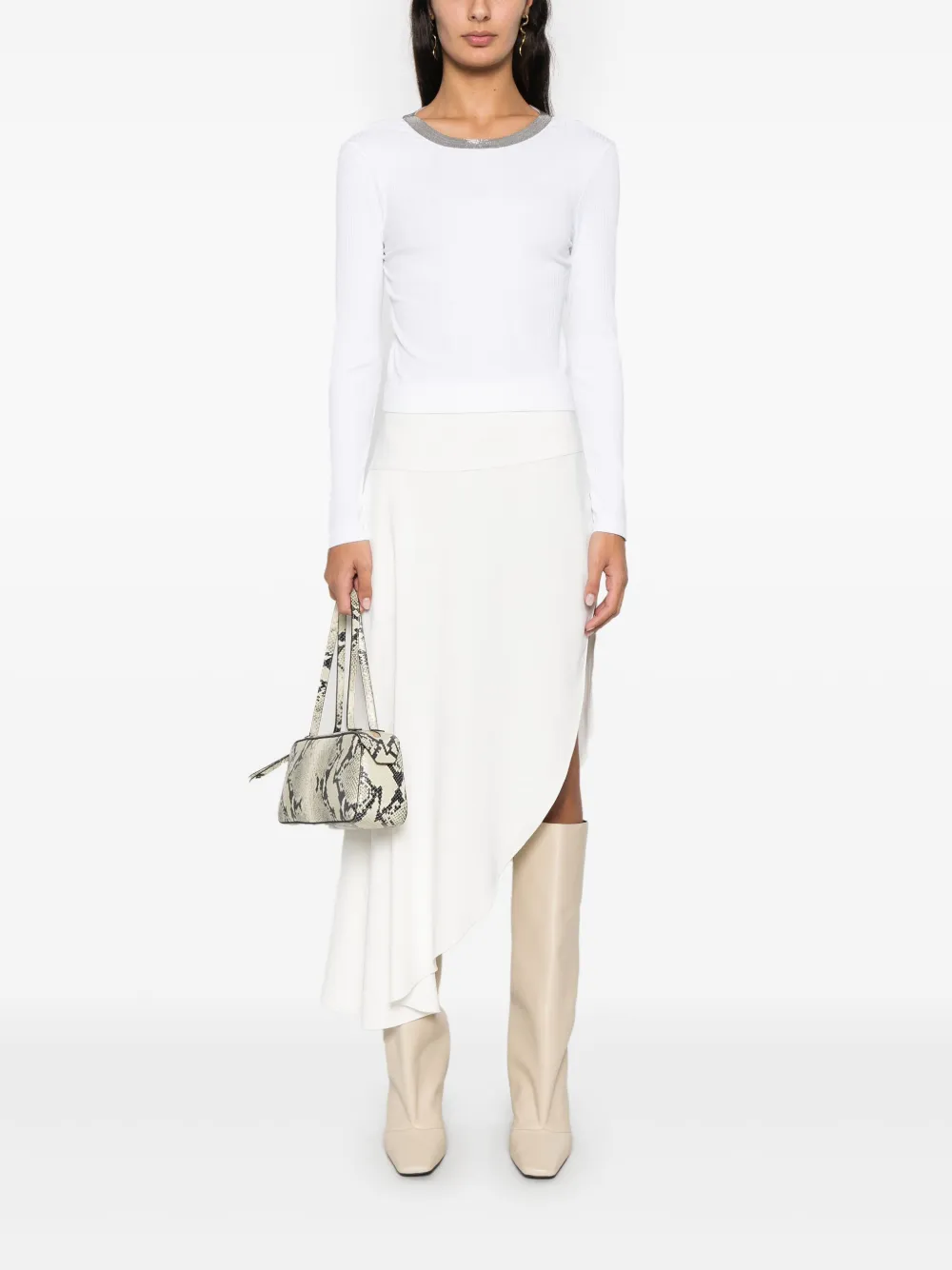 Brunello Cucinelli Trui met kralen - Wit