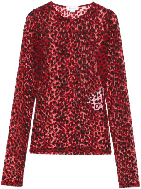 Alexander McQueen leopard-patterned top Women