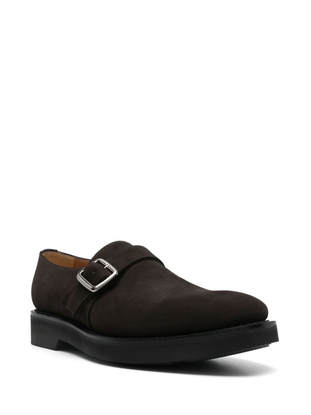 Church's suede monk shoes - Bruin