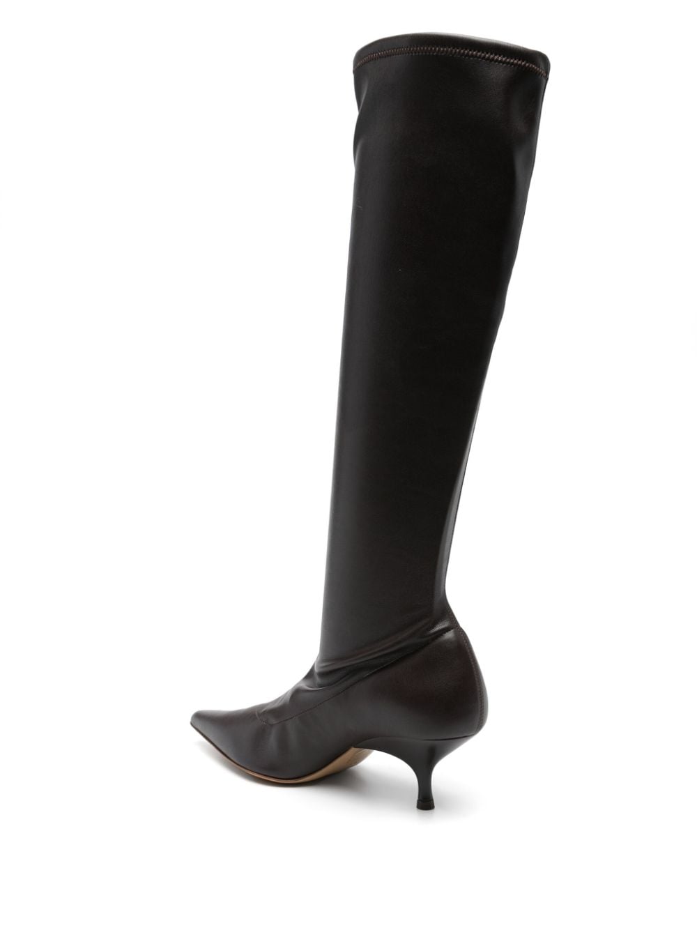 GIA BORGHINI 60MM FAUX-LEATHER BOOTS 