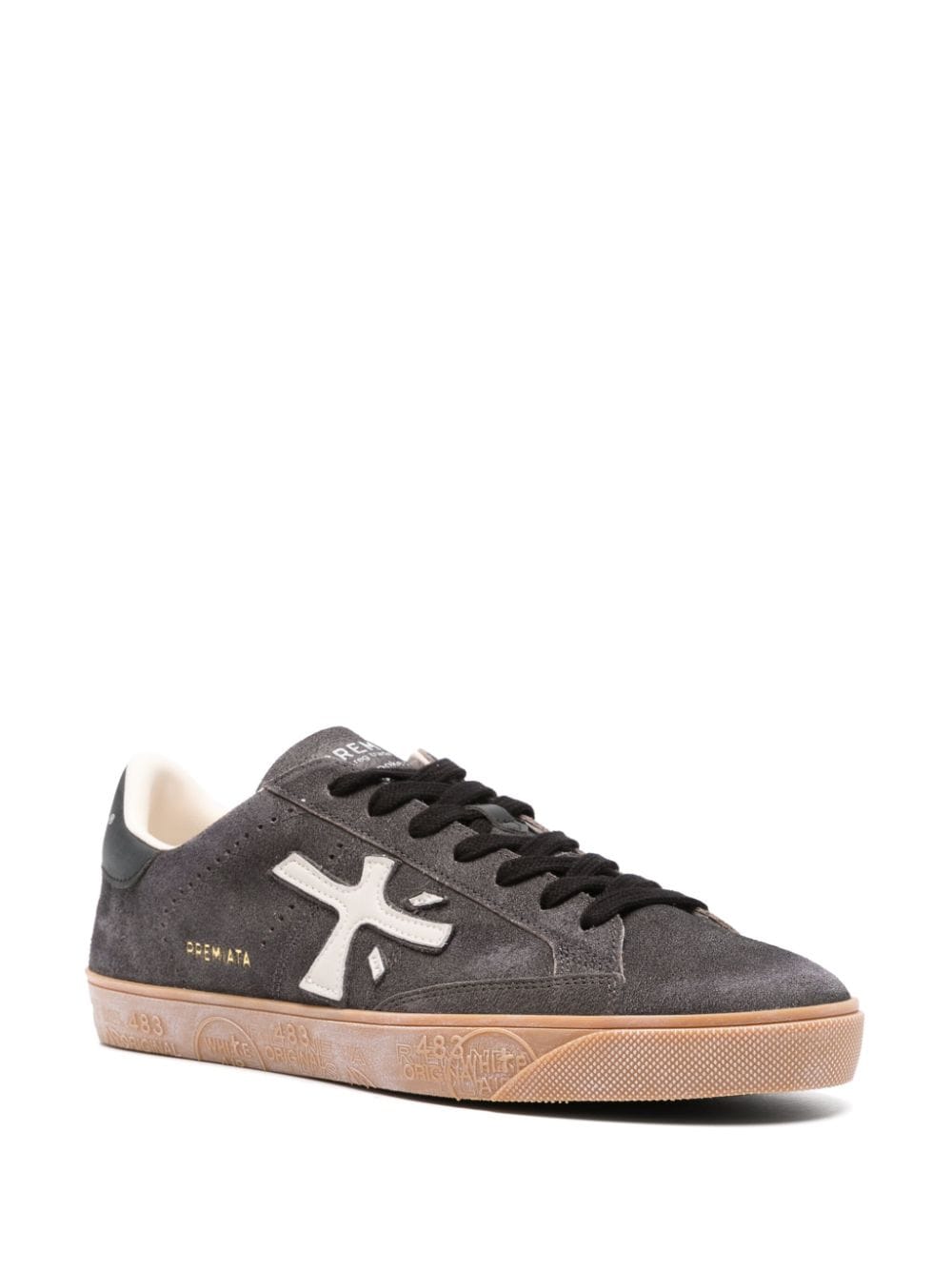 Shop Premiata Steven 6972 Sneakers In Grey