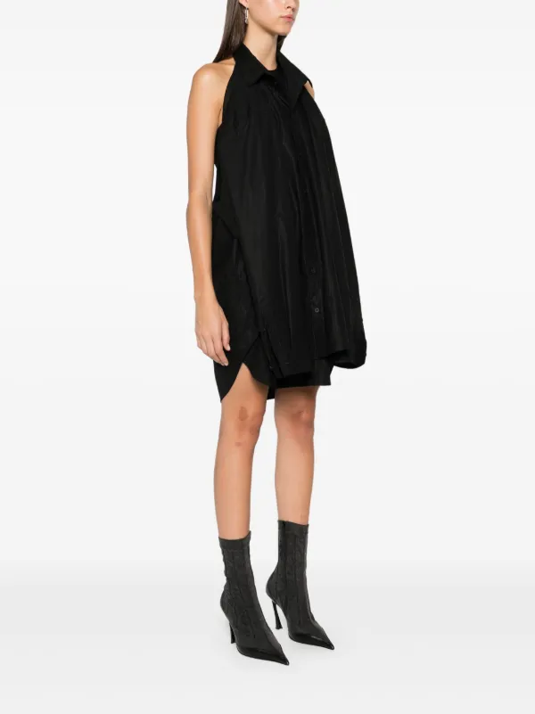 【送料&関税込】Balenciaga Dress Woman In Black Polyamide Mini dress Balenciaga Black size 36 FR in Polyamide - 44429730