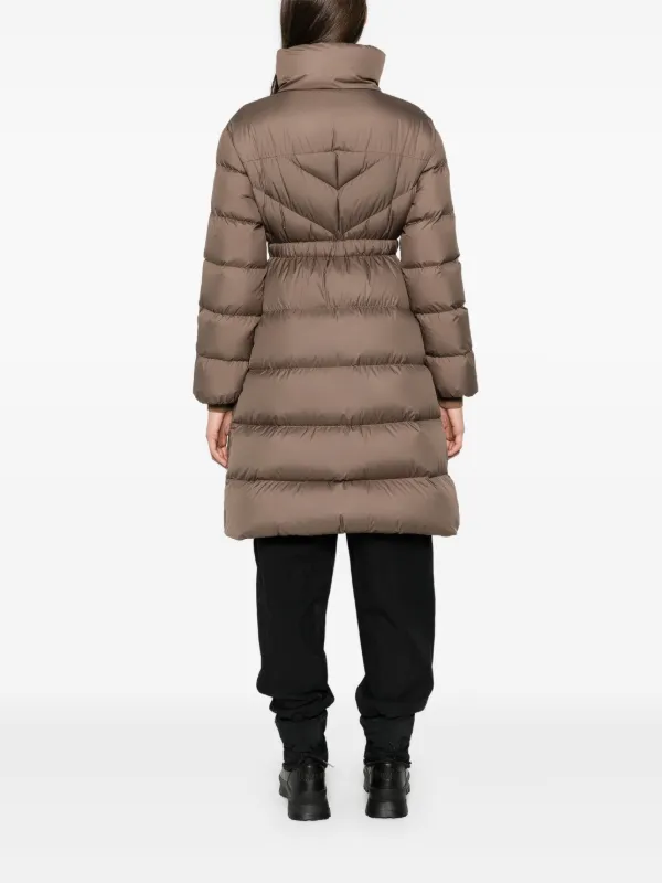 Moncler Brou Down Coat | Grey | FARFETCH