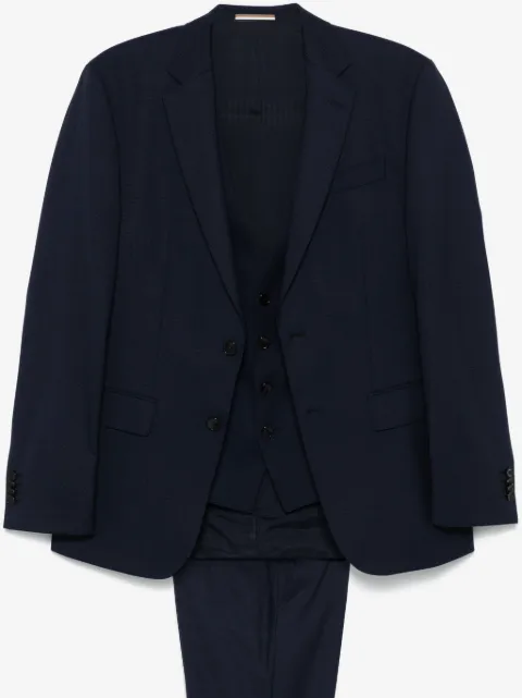 BOSS traje de tres piezas con motivo de cuadros