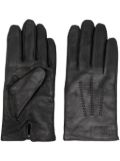 BOSS leather gloves - Black